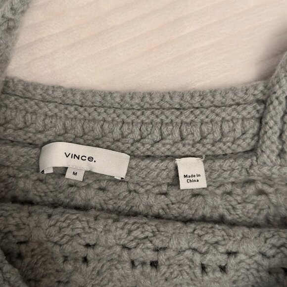 Vince Green Artichoke Cropped Squareneck Tank Top Cami Size Medium - Picture 8 of 10